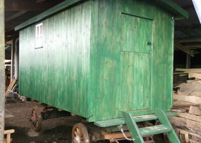 Steam Roller Van with Wooden Wheels by Martin Symes