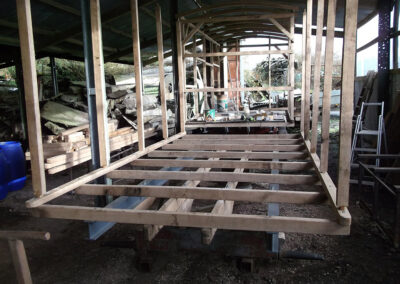 Steam Roller Van with Wooden Wheels by Martin Symes